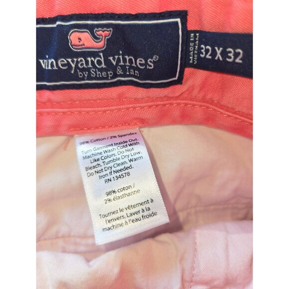 Vineyard Vines Breaker Pants 32x32 Coral Mens Slim Fit - Picture 4 of 7